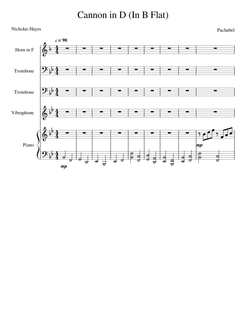 Canon and Gigue in D major P.37