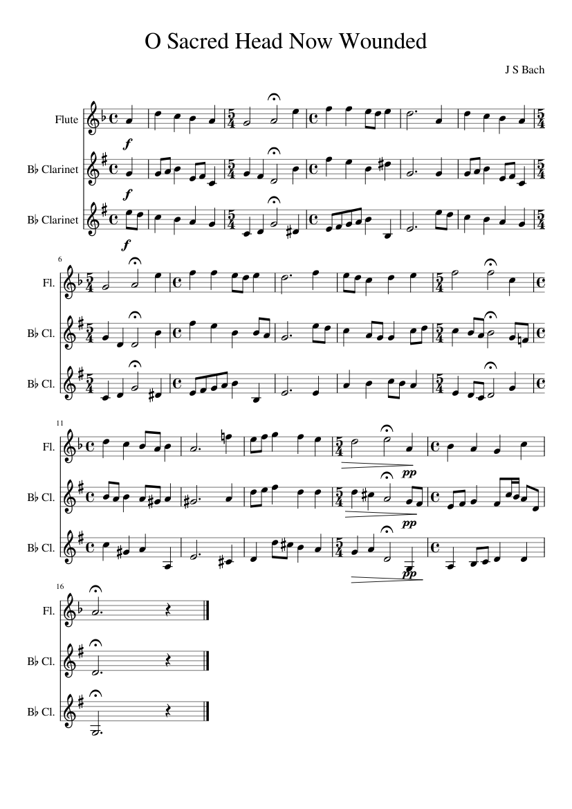 O sacred head sore wounded