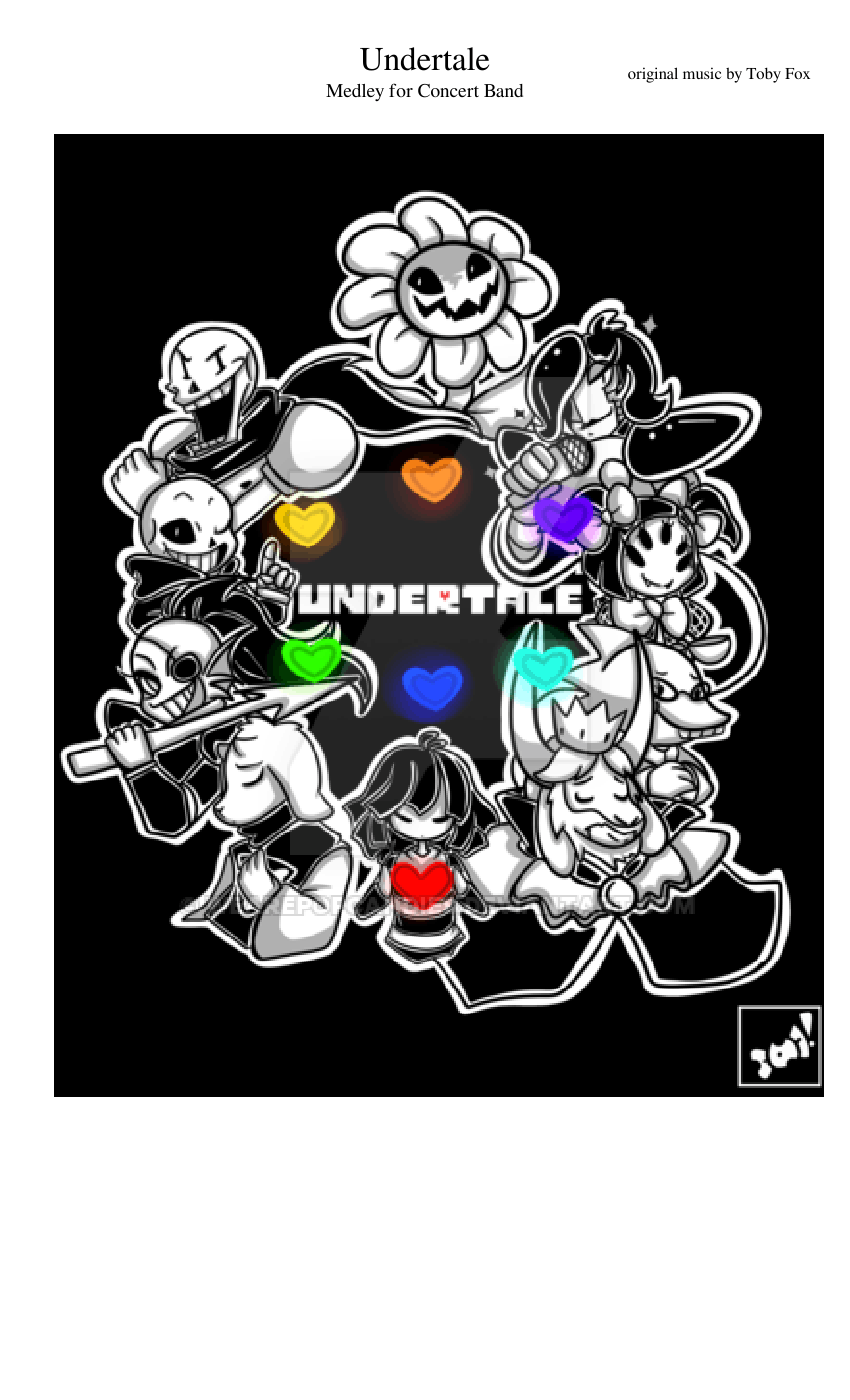Undertale Medley For Concert Band Sheet Music For Trumpet In B Flat Trombone Flute Drum Group More Instruments Mixed Ensemble Musescore Com