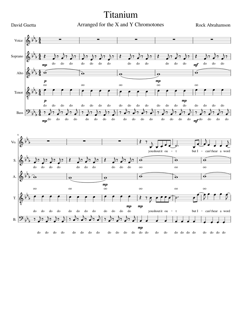 Titanium - Solo + SATB