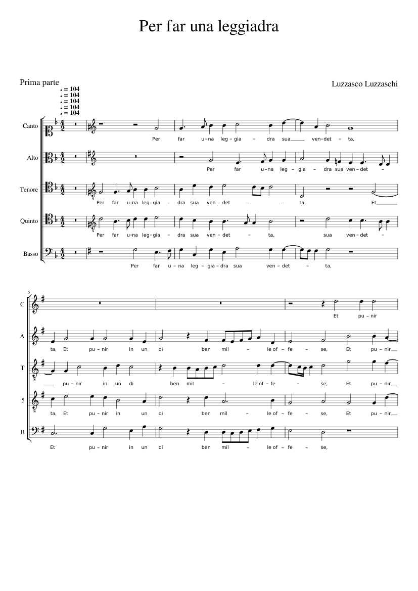 Per far una leggiadra