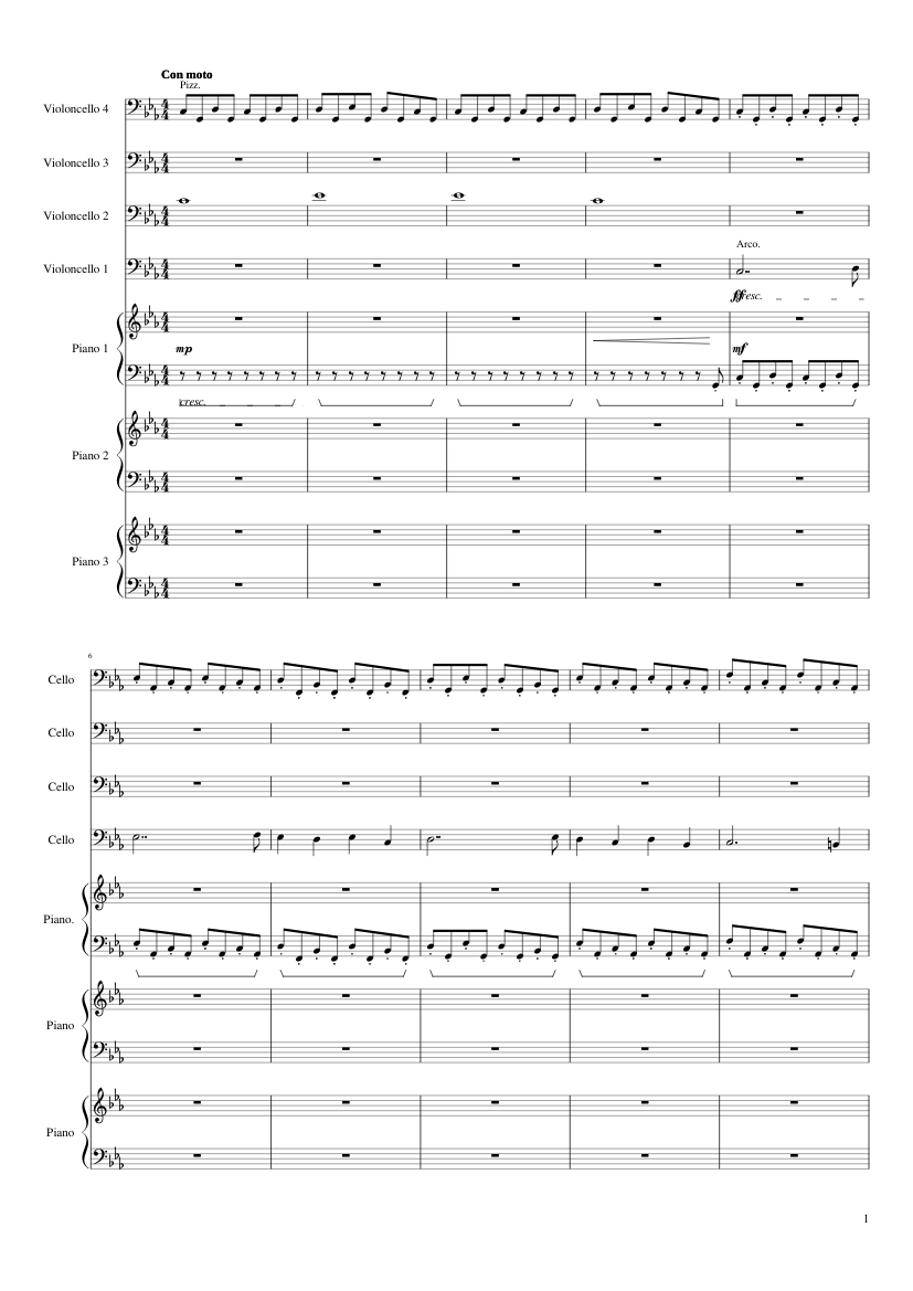 Titanium Pavane Sheet music for Piano, Cello (Mixed Ensemble) |  Musescore.com