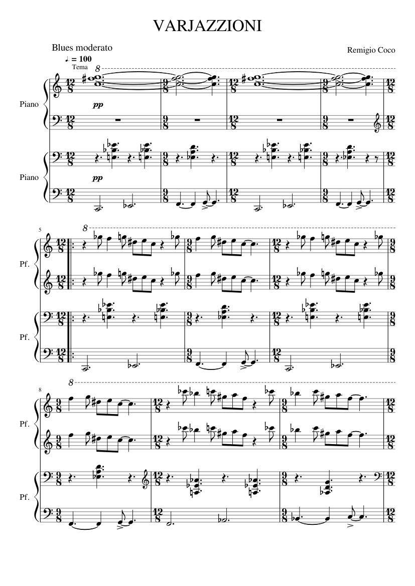 VARJAZZIONI (4 hands piano)