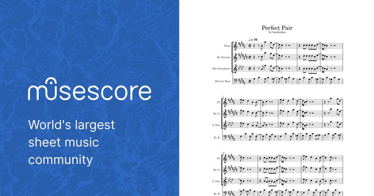 The perfect pair - beabadoobee Sheet music for Flute, Clarinet in
