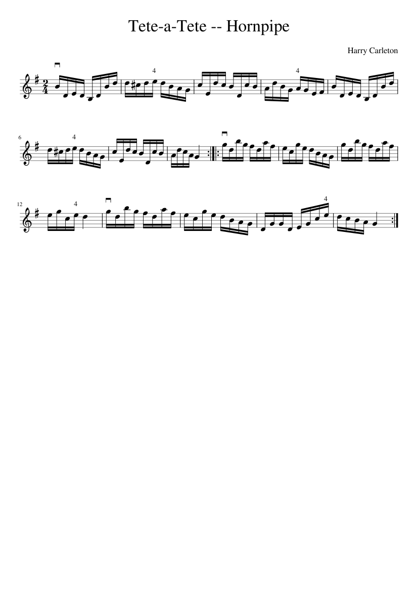 Tete-a-Tete -- Hornpipe