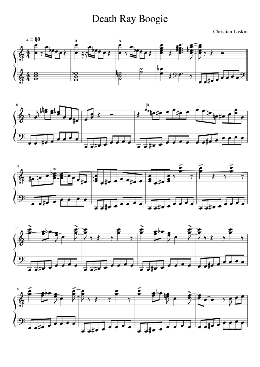 Boogie Woogie Sheet music for Piano (Solo) | Musescore.com