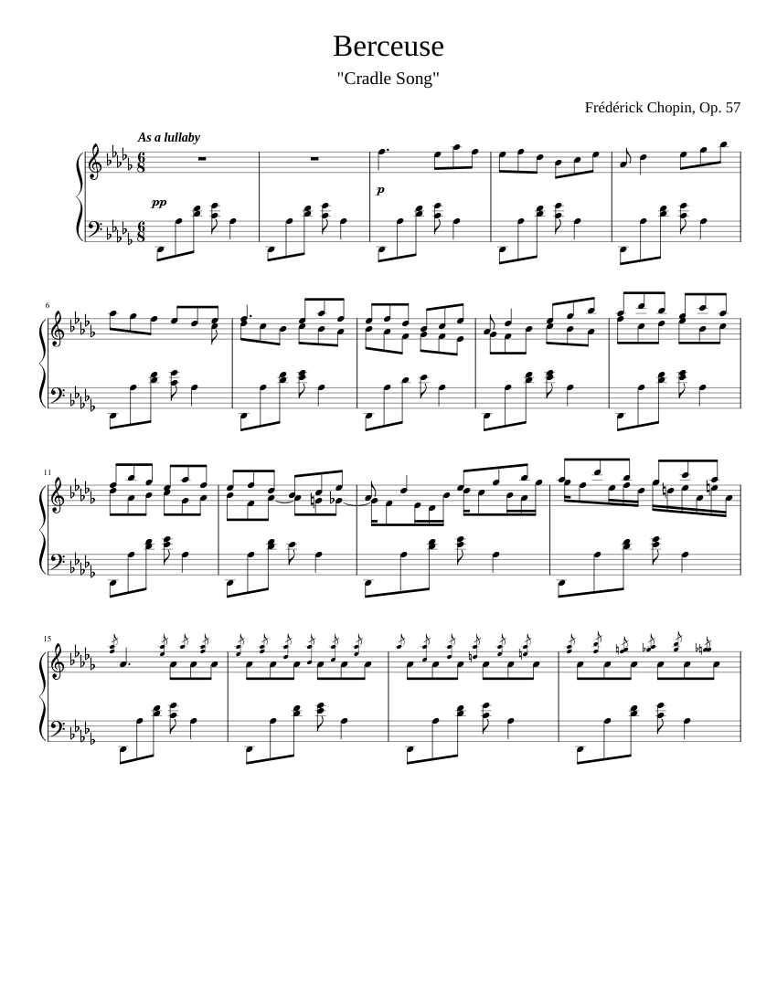 Berceuse Op.57