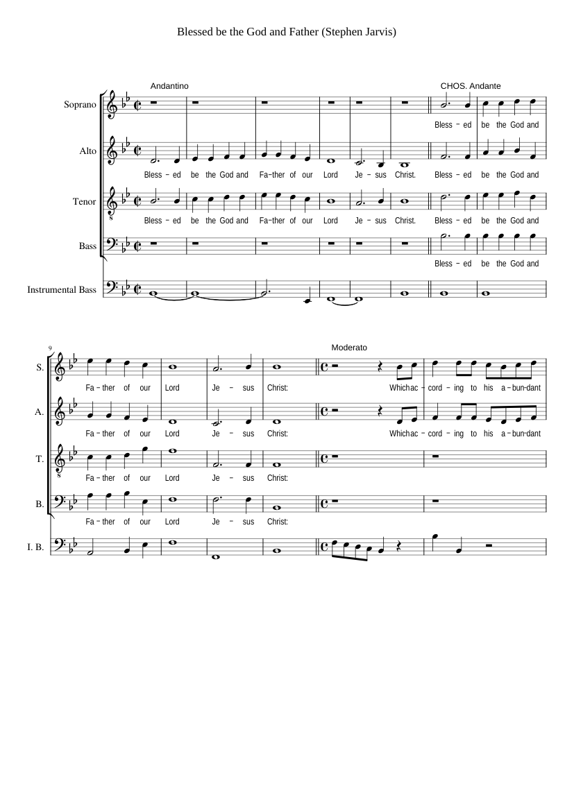 Blessed be the God and Father