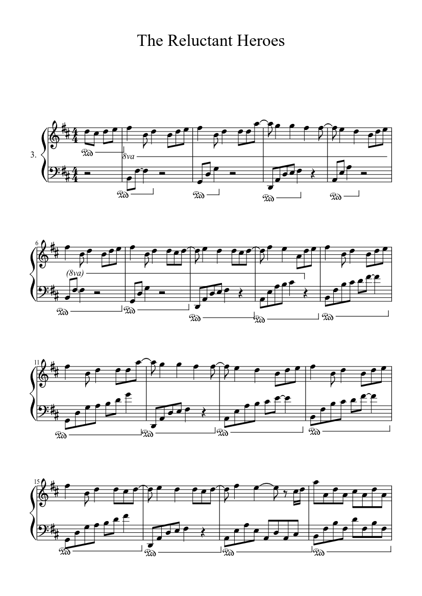 Attack on Titan] The Reluctant Heroes Sheet music for Piano (Solo) |  Musescore.com