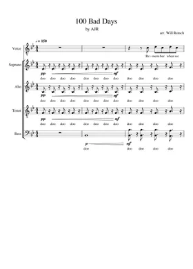 100 Bad Days by AJR for Trumpet. Sheet music for Trumpet in b-flat