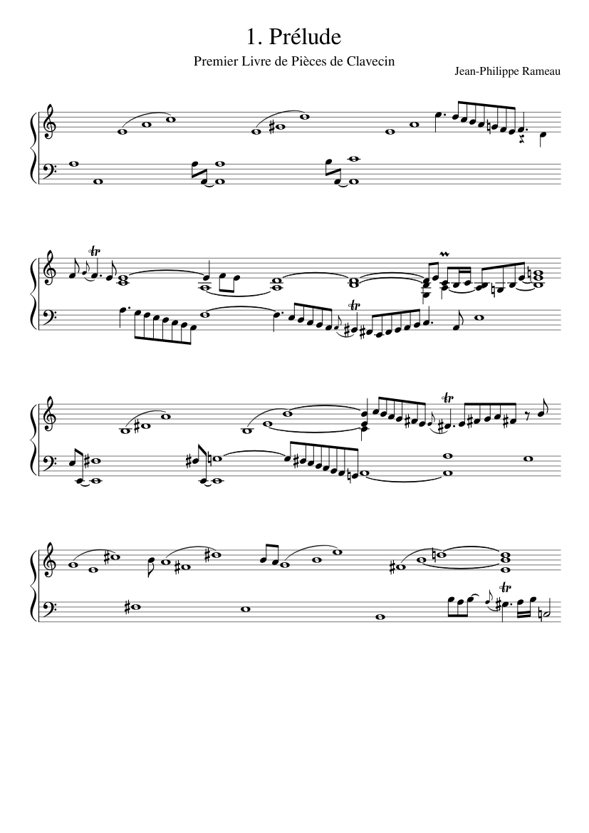 Premier Livre de Pièces de Clavecin