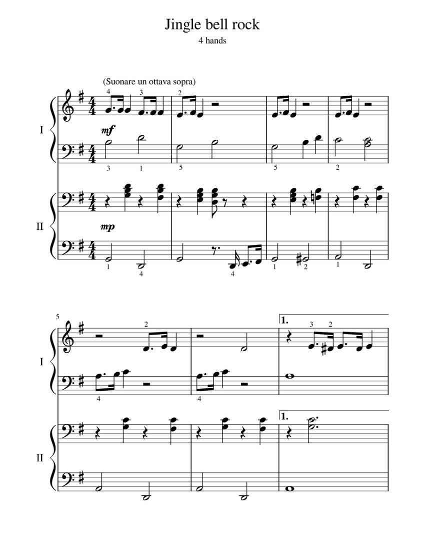 Jingle Bell Rock Sheet music for Piano (Solo)