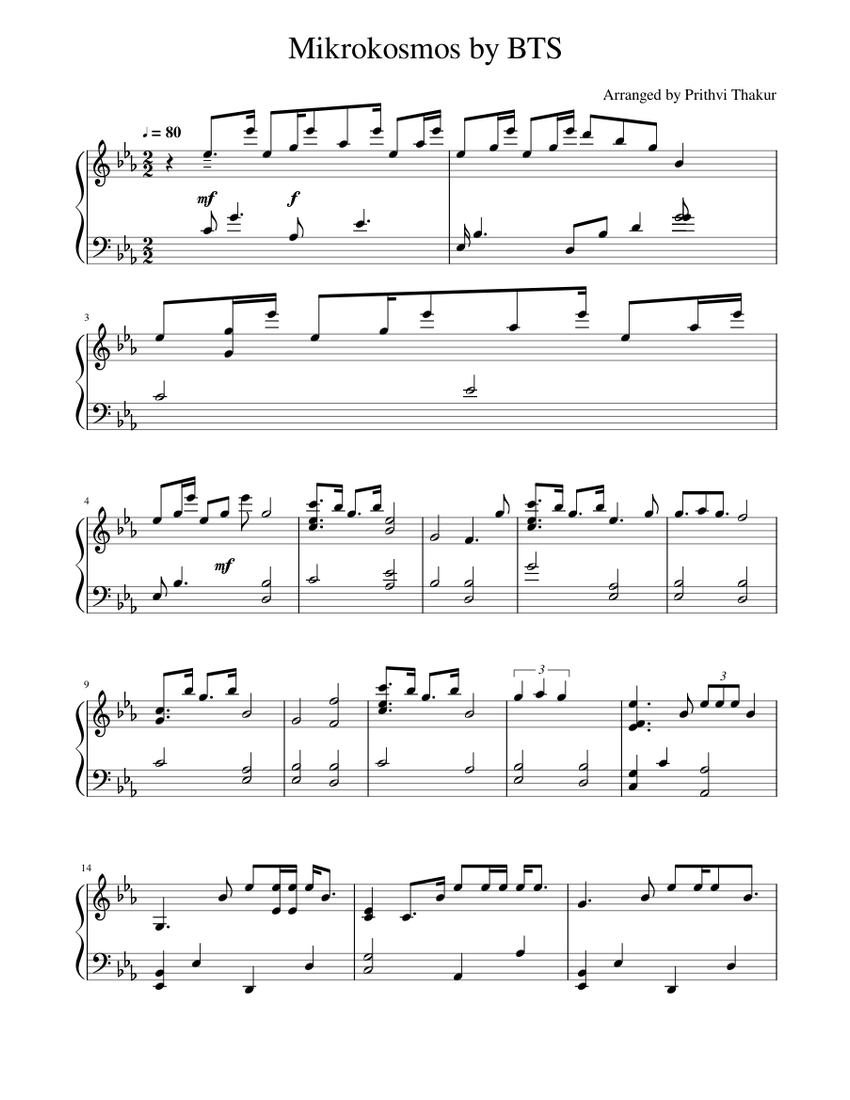 Mikrokosmos by BTS Sheet music for Drum group (Solo) | Musescore.com
