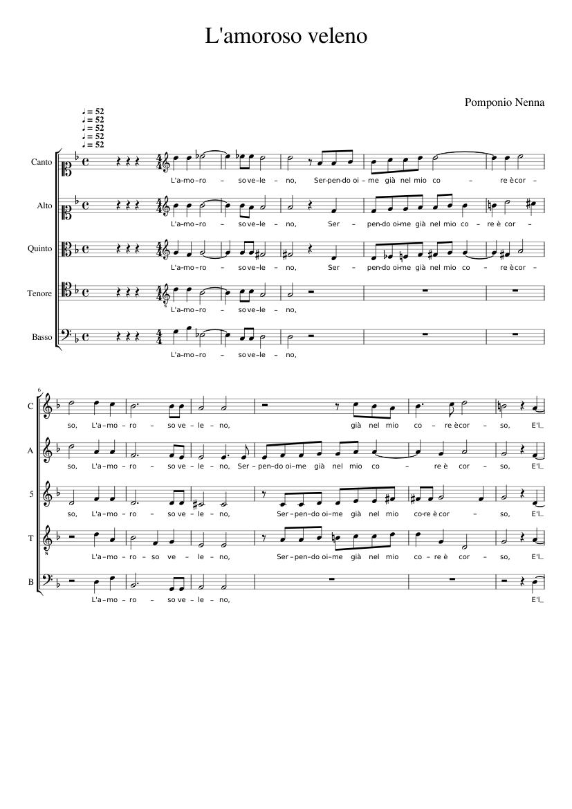L'amoroso veleno