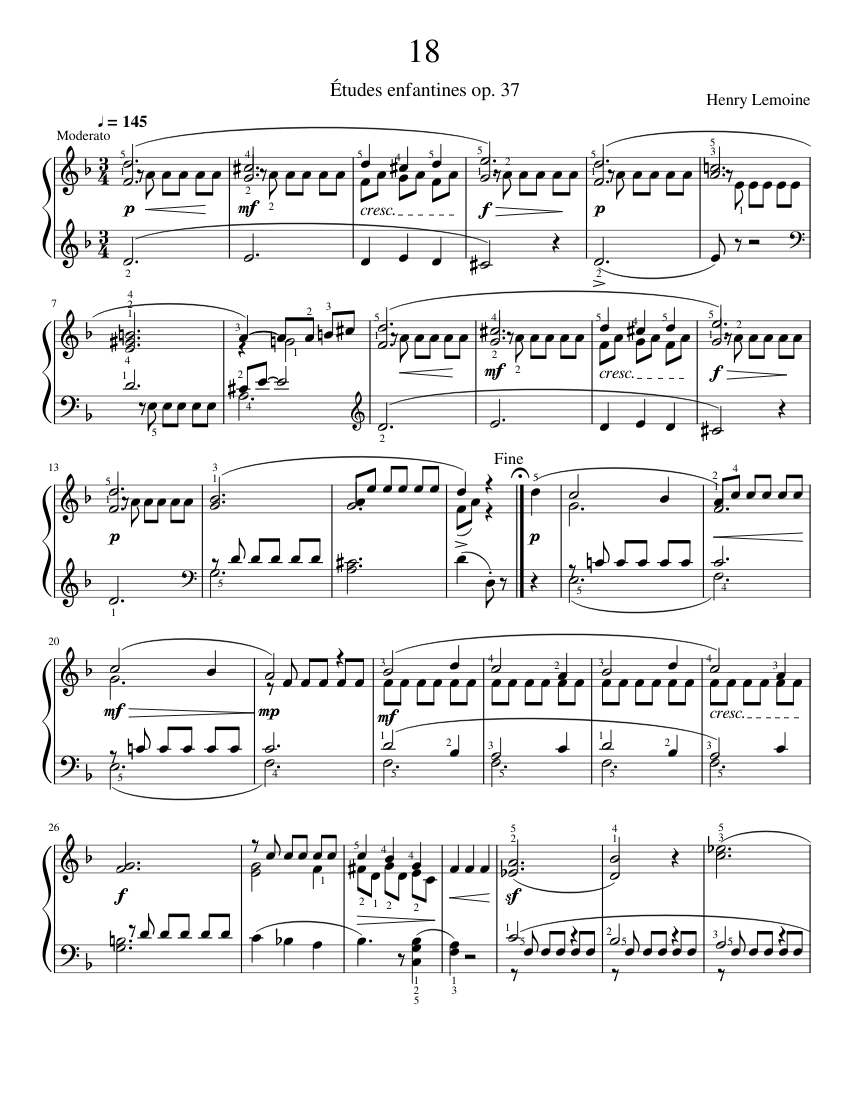 Études enfantines Op.37