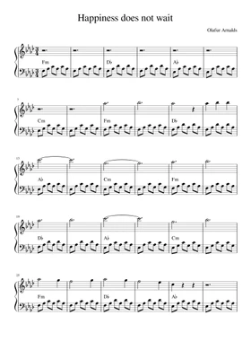 Free Happiness Does Not Wait by Ólafur Arnalds sheet music | Download PDF  or print on Musescore.com