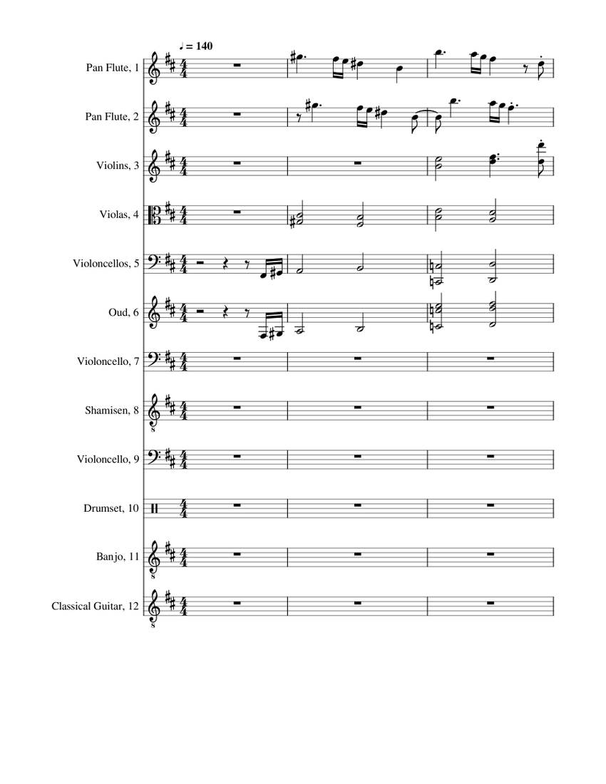 Realm Overworld Sheet music for Cello, Guitar, Drum group, Strings ...
