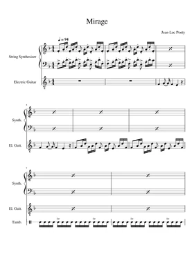 Free Mirage by Jean-Luc Ponty sheet music | Download PDF or print on  Musescore.com
