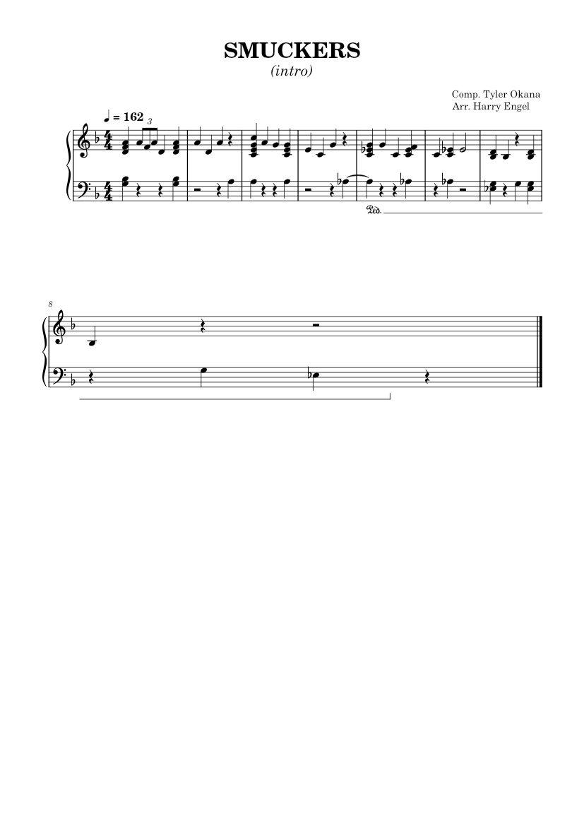 SMUCKERS – Tyler, The Creator SMUCKERS Sheet music for Piano (Solo