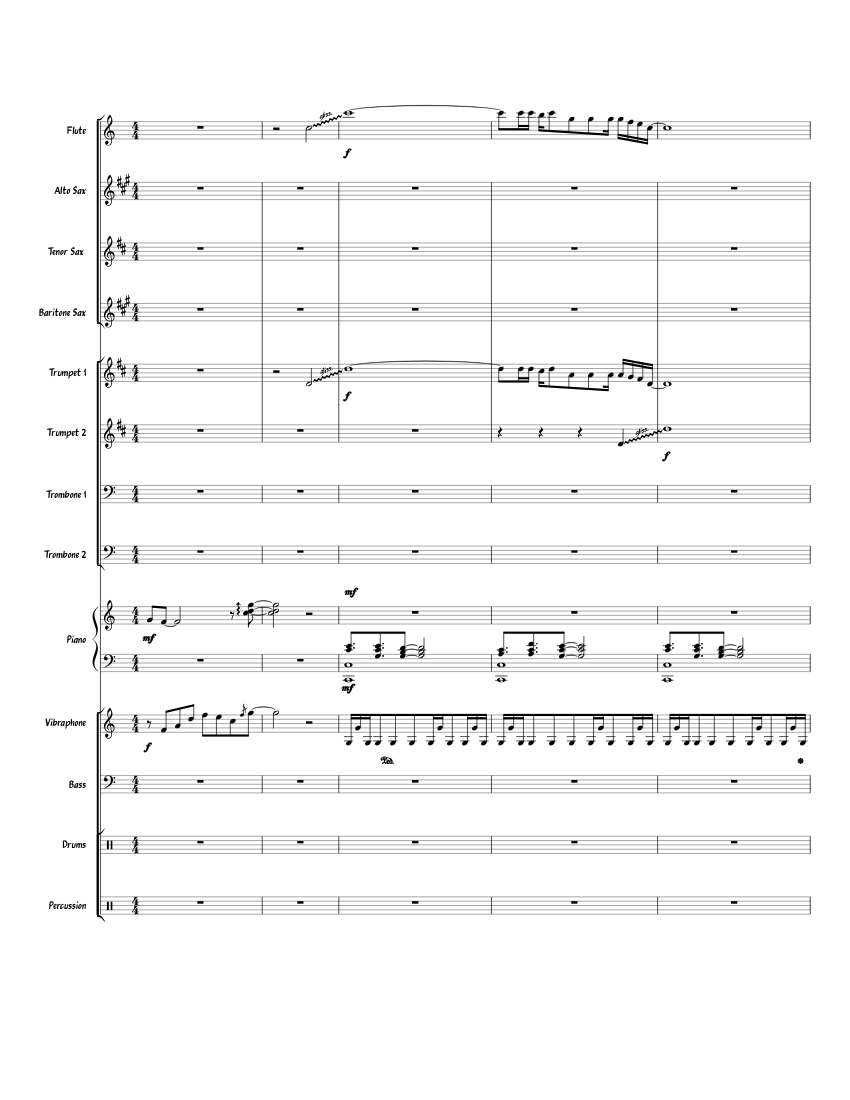 Wii Sports Resort Theme - Ryo Nagamatsu Sheet music for Piano, Trombone,  Flute, Saxophone alto & more instruments (Jazz Band) | Musescore.com