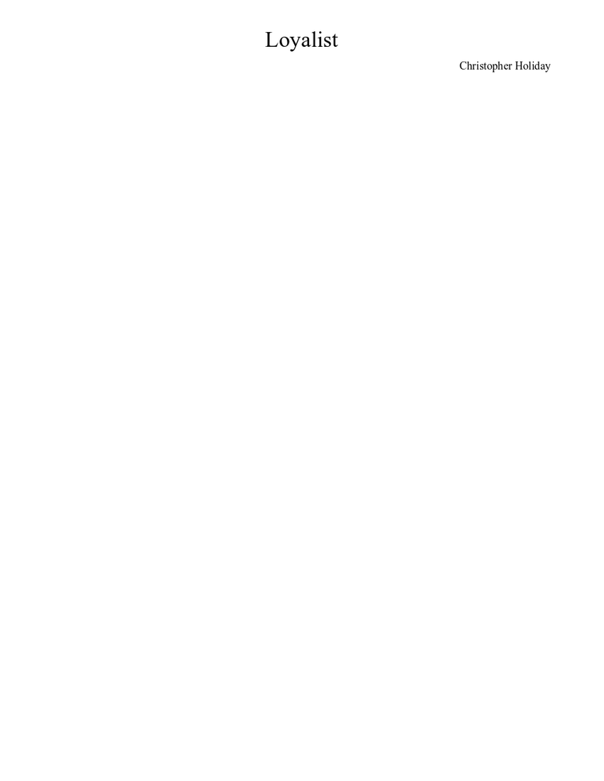 Loyalist Sheet music for Trombone, Tuba, Flute, Oboe & more instruments (Mixed Ensemble