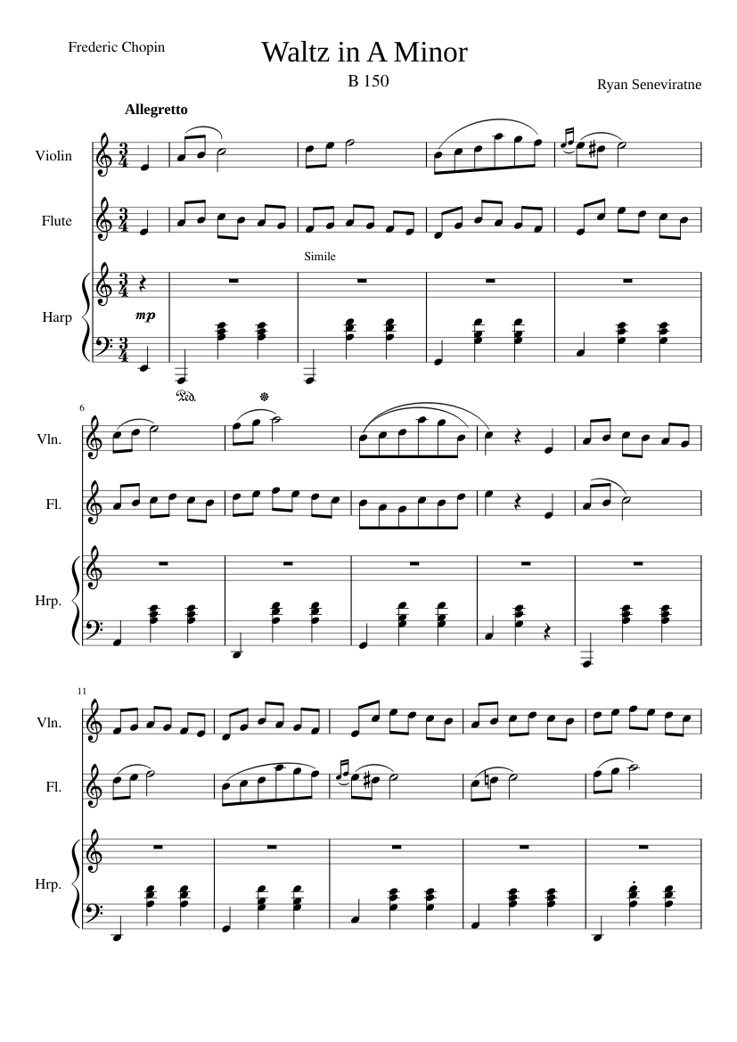 Waltz in A Minor Chopin