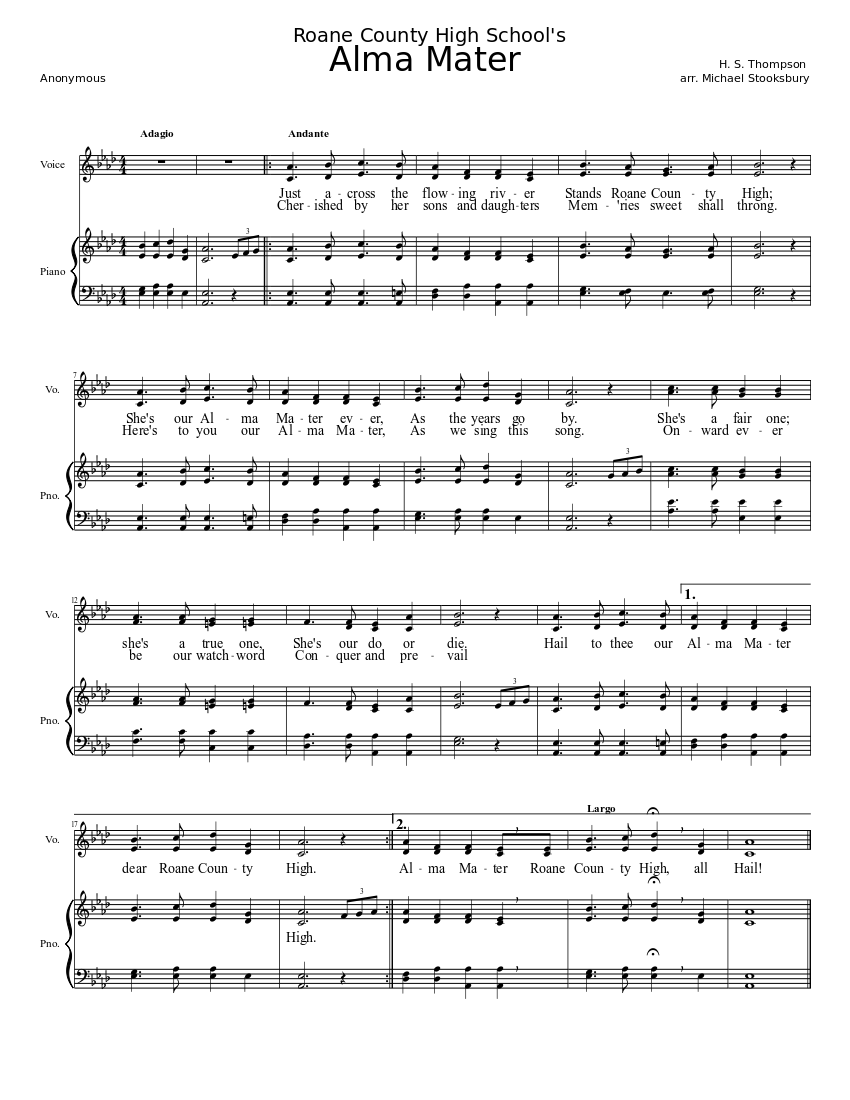 Alma Mater Sheet music for Piano, Voice (other) (Piano-Voice) |  Musescore.com