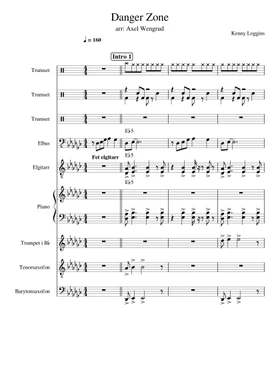 Free Danger Zone by Kenny Loggins sheet music | Download PDF or print on  Musescore.com