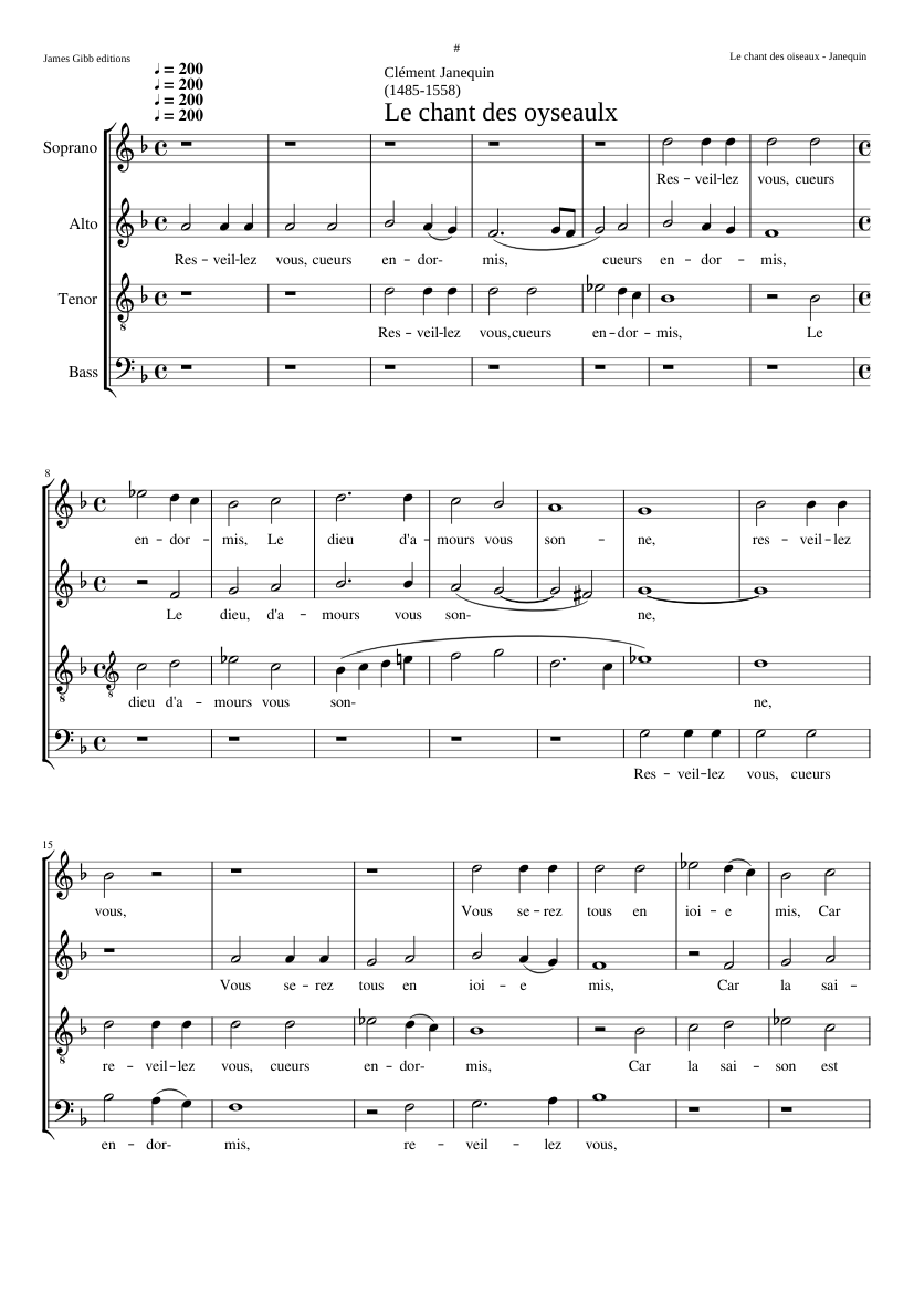Le chant des oiseaux (short version)