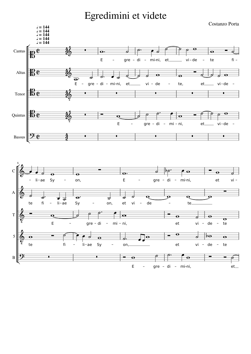 Egredimini et videte