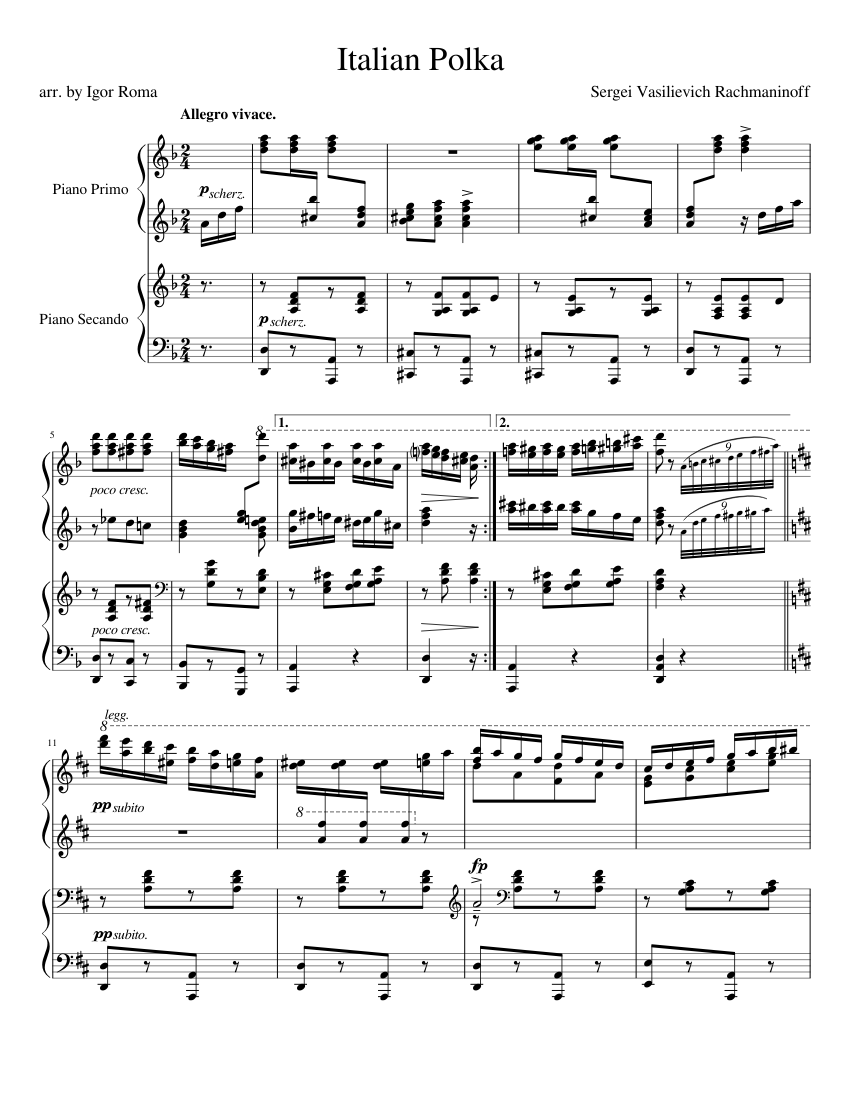 italian-polka-igor-roma-sheet-music-for-piano-piano-duo-musescore