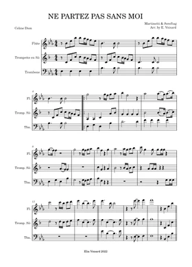 Free Ne partez pas sans moi by Nella Martinetti sheet music | Download PDF  or print on Musescore.com