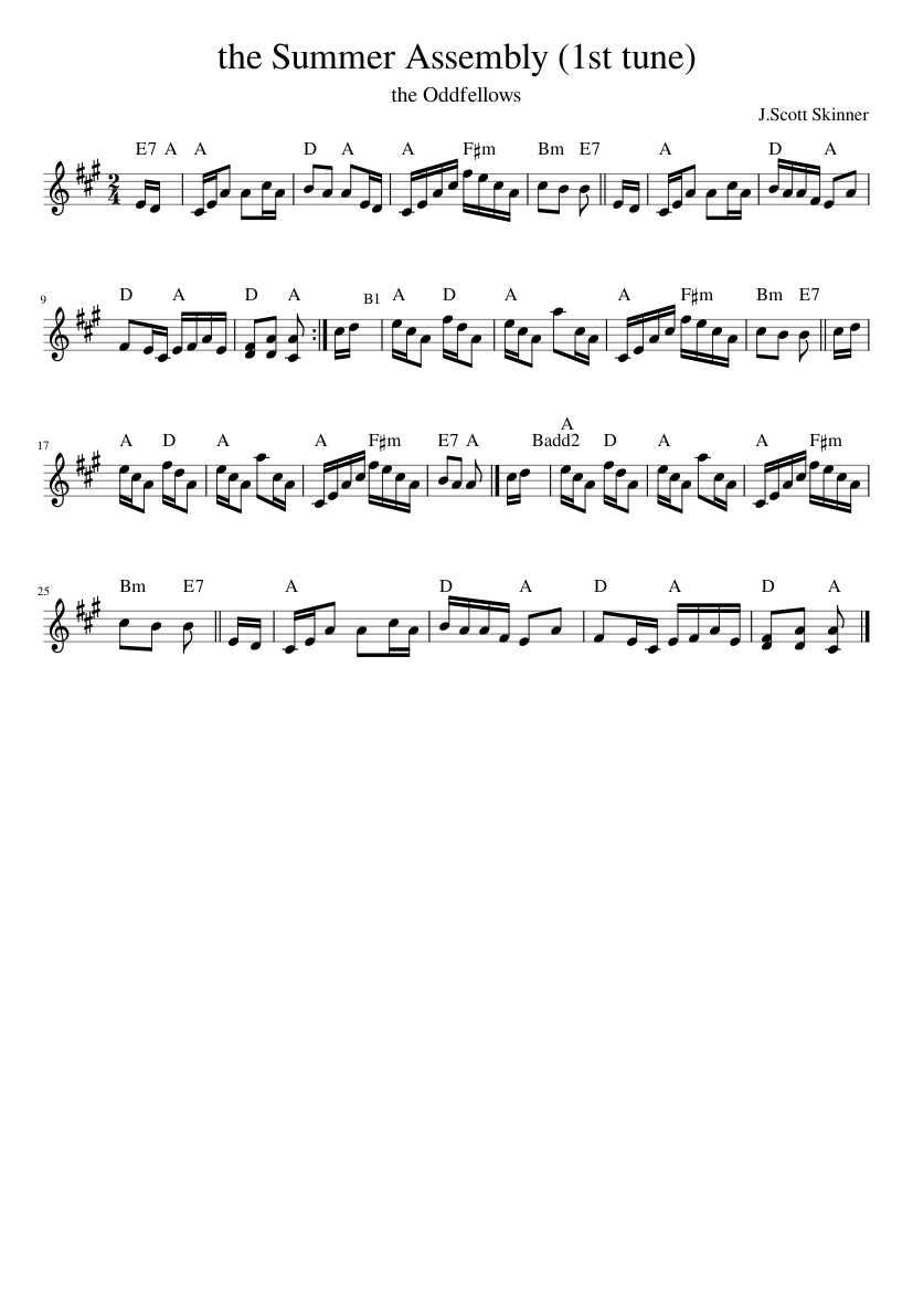 The Summer Assembly (1st tune)