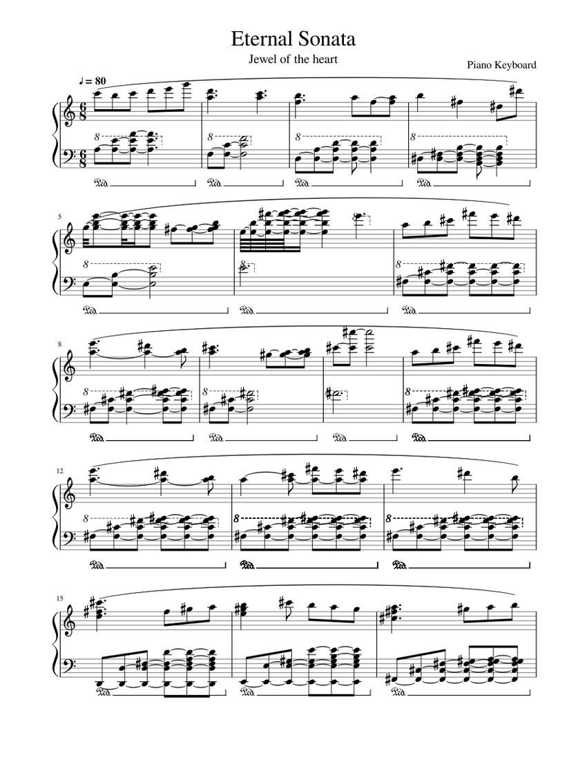 Eternal Sonata Sheet music for Piano (Solo) | Musescore.com