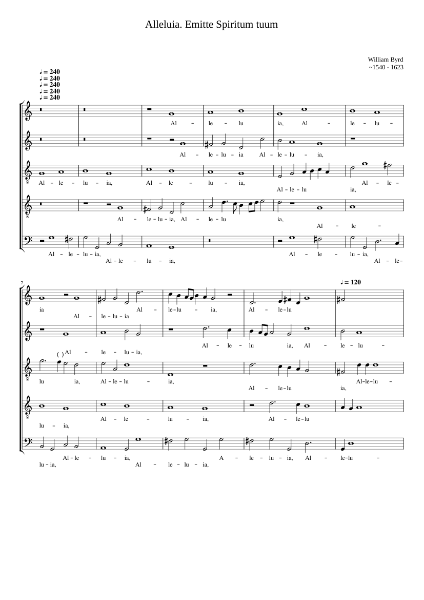 Alleluia. Emitte Spiritum tuum