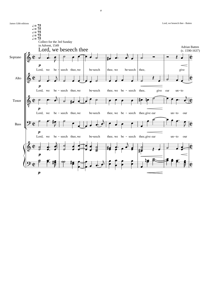 Lord we beseech thee