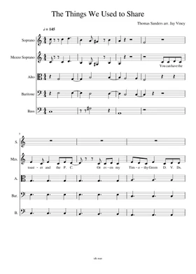 Free the things we used to share by Thomas Sanders sheet music | Download  PDF or print on Musescore.com