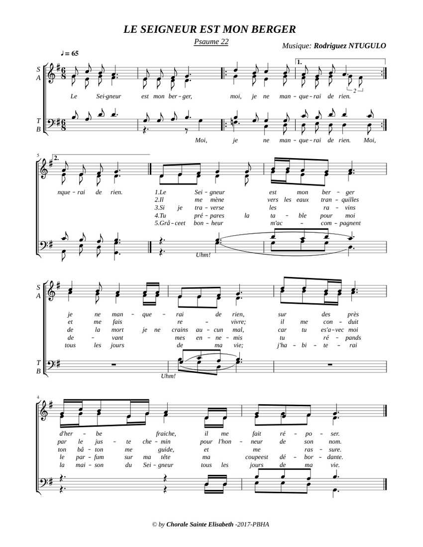 le-seigneur-est-mon-berger-sheet-music-for-vocals-choral-musescore