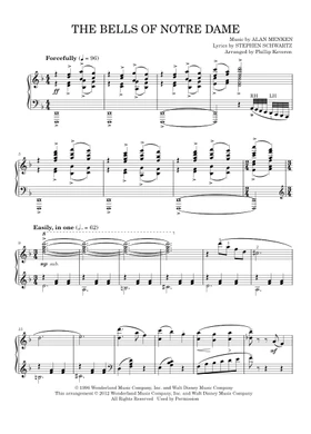 Free the bells of notre dame by Alan Menken sheet music | Download PDF or  print on Musescore.com