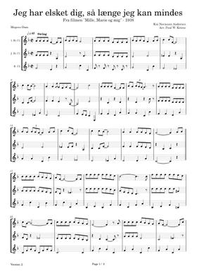 Danish variete and film sheet music | Play, print, and download in PDF or  MIDI sheet music on Musescore.com