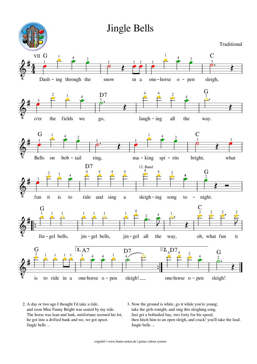 Jingle bells Sheet music for Guitar (Solo) | Musescore.com