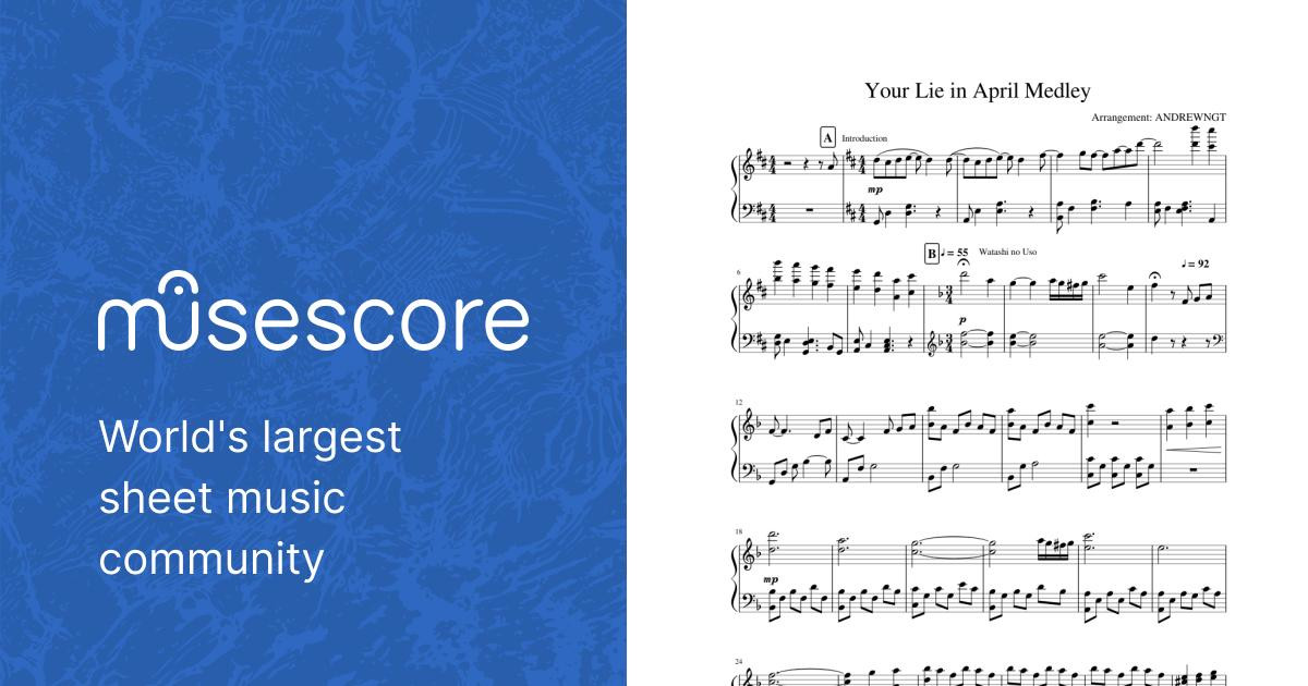 Your Lie In April - Opening 2: Nanairo Symphony Sheet music for Piano  (Solo)