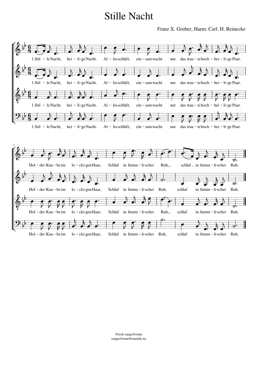 Stille Nacht heilige Nacht H.145
