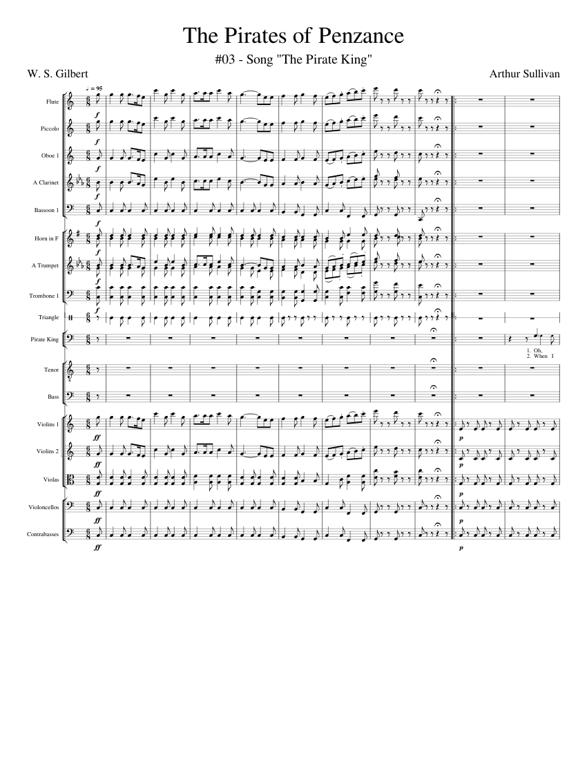 The Pirates of Penzance - 03 (Song - Pirate King and Chorus)