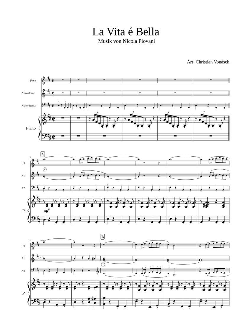 La Vita E Bella Music