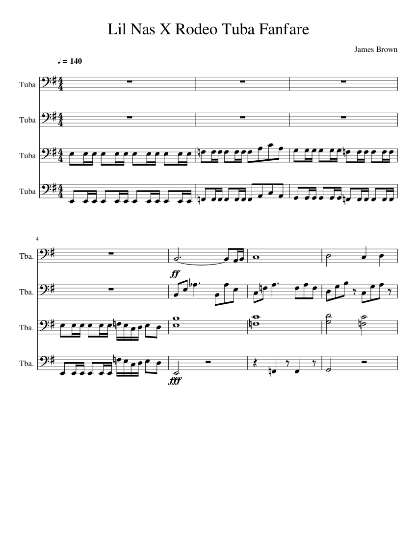 Lil Nas X Rodeo Tuba Fanfare