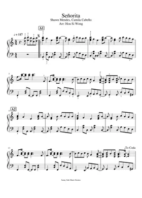 Free Senorita by Shawn Mendes sheet music | Download PDF or print on  Musescore.com