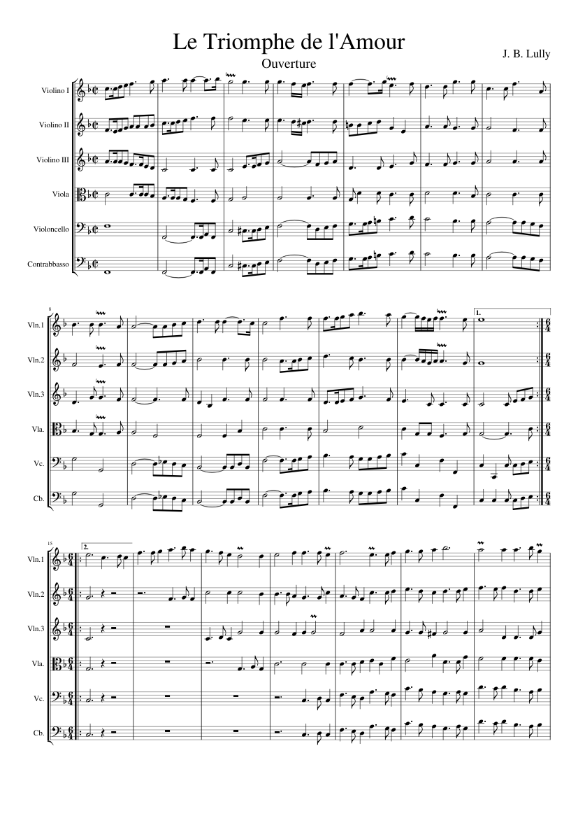 Le triomphe de l'amour LWV 59