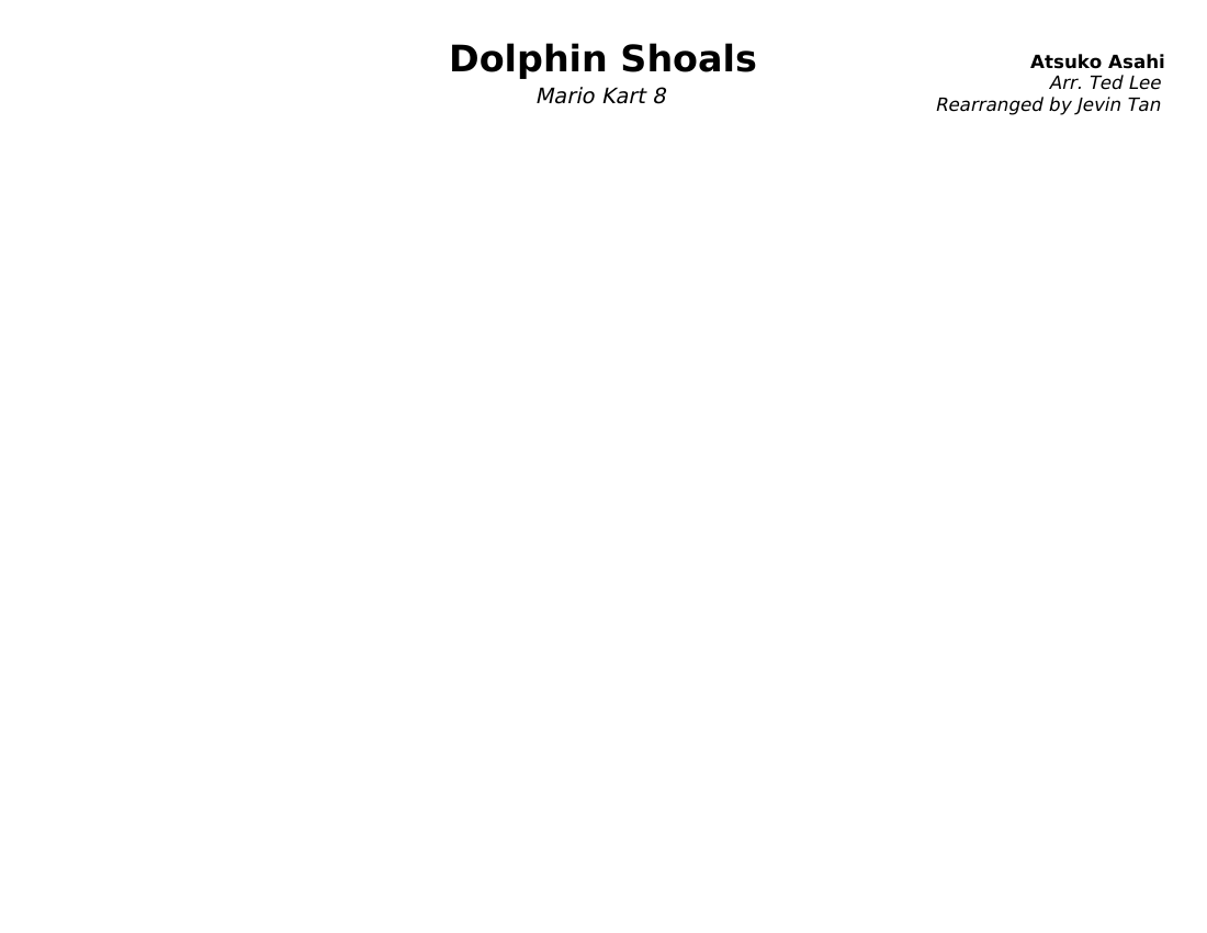 Dolphin_Shoals_MK8 Sheet music for Piano, Saxophone tenor, Bass guitar