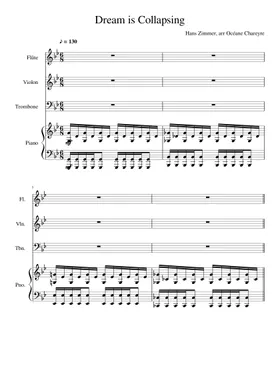 Free Dream Is Collapsing by Hans Zimmer sheet music | Download PDF or print  on Musescore.com